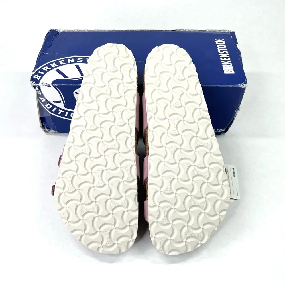 **SOLD** Birkenstock Franca Leather Orchid Soft Footbed Sandals Ladies 8 Men 6 - Picture 9 of 16